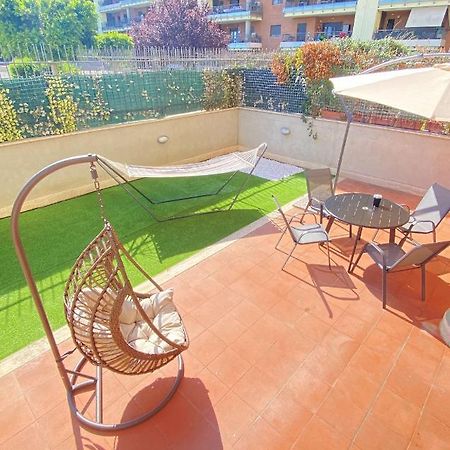Sun Nest Apartment - Terrace & Garage Fiumicino Luaran gambar